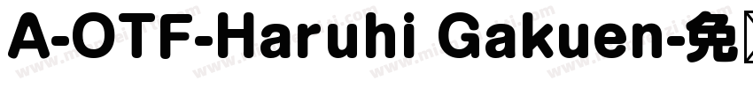 A-OTF-Haruhi Gakuen字体转换